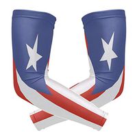 Anyangquji Puerto Rico Flag Arm Sleeve Protectiv for Man Elbow Brace for Arthritis (1 Pair)