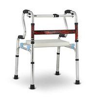 Rehabilitation Walker, The Elderly Four Feet Supporting The Walker, Four-Legged Walking Fracture Armrest, One-Button Folding, Strong Bearing Capacity, Suitable for Outdoor Sports Walking Frame