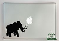 Mammoth Vinyl Decal Sized to Fit A 13" Laptop - Black