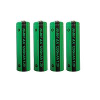 AA Rechargeable Battery 1.2V Nimh 1200mAh Button Top Battery 4Pcs