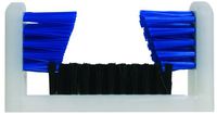 Magnolia Brush SB-1000 Boot and Shoe Brush, Polypropylene Bristles, 9" Length x 4-3/4" Width, Black/Blue (Case of 6)