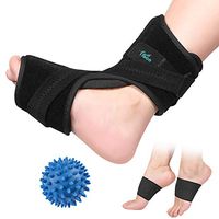 Plantar Fasciitis Night Splint for Women & Men Sleep Support, Comfortable Adjustable Foot Drop Orthotic Brace for Relief Plantar Fasciitis, Heel, Arch Foot Pain, with Arch Support and Massage Ball