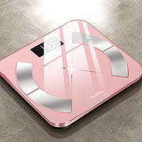 XF Scales Body Fat Scale - Digital Bathroom high Precision Body Fat Scale iOS and Android Smartphone apps Bathroom Accessorie (Color : D)
