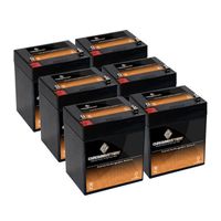 12V 6AH SLA Battery Replaces np5-12 npx-25 hr5.8-12 rbc29 gp1250-6PK