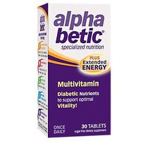 Alpha Betic Multivitamin Diabetic Nutrients to Support Optimal Vitality (30 Tablets)