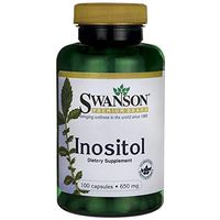 Swanson Inositol 650 Milligrams 100 Capsules