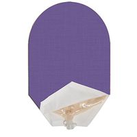Solid Color Ostomy Pouch Cover Open Ended (Purple)