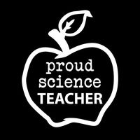 Proud Science Teacher Apple Vinyl Decal Sticker | Cars Trucks Vans Windows Walls Cups Laptops | White | 5 X 4.1 | KCD1993
