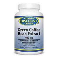 Vitamin Discount Center Green Coffee Bean Extract 400mg, 90 Veg Capsules