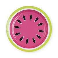 Cakewalk 6484 Watermelon Appetizer, Paper Disposable Plates, One Size, Multicolor