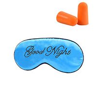 ACTLATI Silk Sleep Mask Soft Eye Mask Blocks Light Blindfold W/Ear Plugs