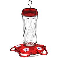 More Birds Orion Hummingbird Feeder, Glass Bottle, 5 Feeding Ports, 16-Ounce Nectar Capacity