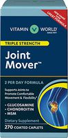 Vitamin World Triple Strength Joint Mover | Joint Support Nutritional Supplement | Feat. Glucosamine, MSM, Chondroitin to Support Joint Comfort and Flexibility, 270 Caplets