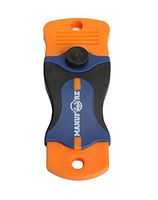 MANUFORE M82735A Portable Razor Scraper Suite, with Blade, Clean Glass, Desktop, Walls, Floor (1 Knife, 1 Plastic Blade)