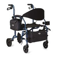 Translator Combination Transport Chair and Rollator Blue