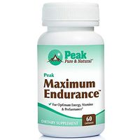 Peak Pure & Natural Peak Maximum Endurance Supplement for Men, Nitric Oxide Booster and Hormone Balance, Workout Longer, Recover Faster with Improved Oxygen Utilization