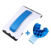 Back Stretcher Massager Acupuncture Device Relieves Back Pain, Chair Lumbar Support PLUS Neck Stretcher Relieves Neck Shoulder Pain, Aid Relaxation, Muscle Pain Relief, Cervical Spine Alignment