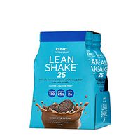 GNC Total Lean Lean Shake 25 to Go Bottles - Cookies and Cream, 4 Pack, Low-Carb Protein Shake to Improve Weight Loss
