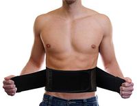 Lightweight Back Brace for Men & Women Under Uniform, Dual Medical 3D Lumbar Pads for Lower Back Pain Relief, Breathable Mesh with Adjustable Stapes for Back Stress - L