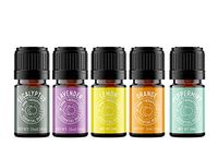 Sana Therapeutics Best Essential Oils Variety 5 Pack, 100% Pure Natural Premium 15mL per Oil. Made in the USA.