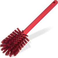 Carlisle 40000C05 Commercial Bottle Brush, Polyester Bristles, 12" Length, Red (Pack of 6)