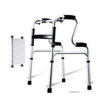 SSLW Walker Folding Drive Folding Lightweight Aluminum Height Adjustable Frame Aluminum Belt Seat,Color2