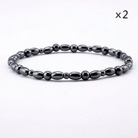 VIKI LYNN Magnetic Hematite Ankle Bracelet Anklet, 9.5" - 2 Anklet