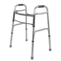 NASC Crutch Walker Multifunctional Alloy Folding Anti-Skid Walking Auxiliary Instrument Toilet Rails Suitable for Elderly/Disabled/Pregnant Women (Size: 62cm99cm51cm)