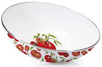 Golden Rabbit Enamelware - Tomatoes Pattern - Catering Bowl