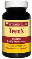 TestoX All-Natural Dietary Supplement Testosterone Booster. Male Performance Formula Supports Lean Muscle Growth, Energy, Endurance, Stamina, Strength and libido. 30 Day Supply.