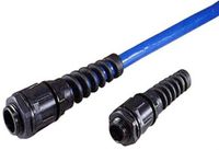 Morris 22564 Cable Gland with Strain Relief, Nylon, Metric Thread, 0.63" Mounting Hole Size, 0.20"-0.39" Cable Size