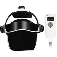 Gohbqany-HO Head and Eye Massager Head and Neck Massager Multi-Function Helmet, Rechargeable Head Massager, with Soothing Music and Air Pressure, Can Relieve and Relieve Headaches