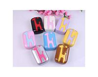 Cute Giraffe Companion Box Leather Box 8 Types Contact Lens case Lenses Container,Random