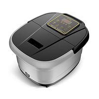 WYXR Foot Bath with Heat and Massage and Bubbles, Foot Spa Massager w/Motorized Shiatsu Massage Ball and Maize Roller,Digital Adjustable Temperature Control, Red Light, Multi-Modes