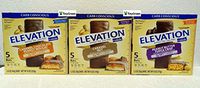 Elevation by Millville Protein Bars Carb Conscious 3 Variety Flavors Bundle (Pack of Three)