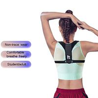 JMung'S Posture Corrector Shoulder Spinal Support Belts Improve Sitting and Standing Poor Posture Adjustable Wide Straps Posture Trainer Help Neck Shoulder Pain Relief