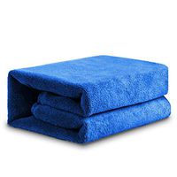 3 Pcs Blue Microfiber Towel 360 GSM Super Absorbent Towel for Car Windows Screen Drying, 12" x 27.6"