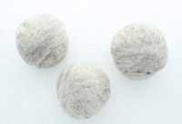 Wool Dryer Balls, Light Grey, 3 Pack