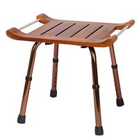 Shower Transfer Benches Bathroom Chair Old Man Shower Chair Shower Chair Disabled Bath Chair Solid Wood Bath Stool Can Bear 150 kg (Color : Brown, Size : 404036cm)