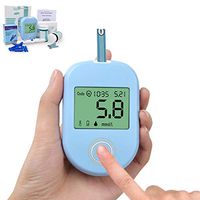 DZWJ Blood Sugar Tester, Diabetes Test Kit with Test Strips x 50 and Lancet x 50, Switchable mg/dL and mmol/L Units