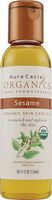 Aura Cacia Organic Aromatherapy Sesame Skin Care Oil, 4 Oz (Pack of 2) by AURA CACIA ORGANICS