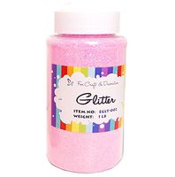 Craft and Party, 1 pound bottled Craft Glitter for Craft and Decoration (Light Pink)
