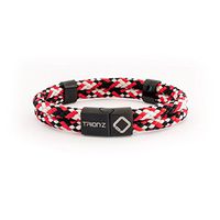 Magnetic Therapy Wristband from Trion:Z – Zen Loop Duo (Medium, Black/Red/Silver)