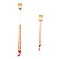 MAYiT 10pcs Bamboo Back Scratchers,Extendable Back Itching Self Massager with Ring Hook for Pounding Shoulders and Back, Itching Relief