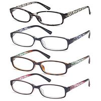 Gamma Ray Women's Reading Glasses 4 Print Ladies Fashion Readers for Women - 1.25