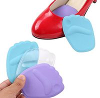 3 Pairs Anti-Slip Foam Ball of Foot 3D Cushions Shoe Pads Pain Relief Forefoot Inserts Metatarsal Pads Women High Heel Shoe Inserts(Color Random)