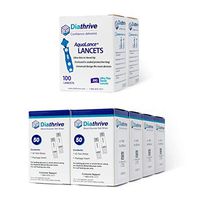 Diathrive Blood Glucose Test Strips and Lancets (400 Test Strips, 200 lancets)