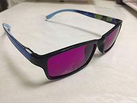 ZCCOM Color Blind Corrective Glasses for Red Green Blindness, Colour Weakness, Men and Women Completely Mild Medium Strong Grade, 3 Type Frames to Choose 1 Pcs,Blue