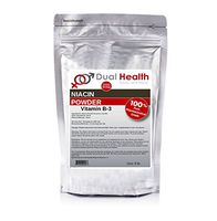 5 lb. Niacin Nicotinic Acid Powder (2.27kg) Vitamin B3 Lower Cholesterol Heart Health Pharmaceutical Micronized USP & FCC Food Grade By Dual Health