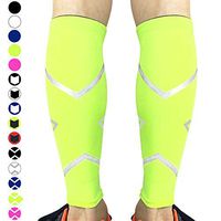 Beister 1 Pair Calf Compression Sleeves for Women & Men, Footless Shin Splint Leg Support Socks for Pain Relief, Recovery, Running, Travel, Cycling Nurse, Medium